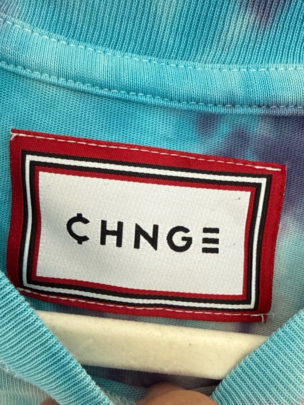 CHNGE Tie-Dye Butterfly Tee in Blue, Purple & Yellow - Picture 4 of 5